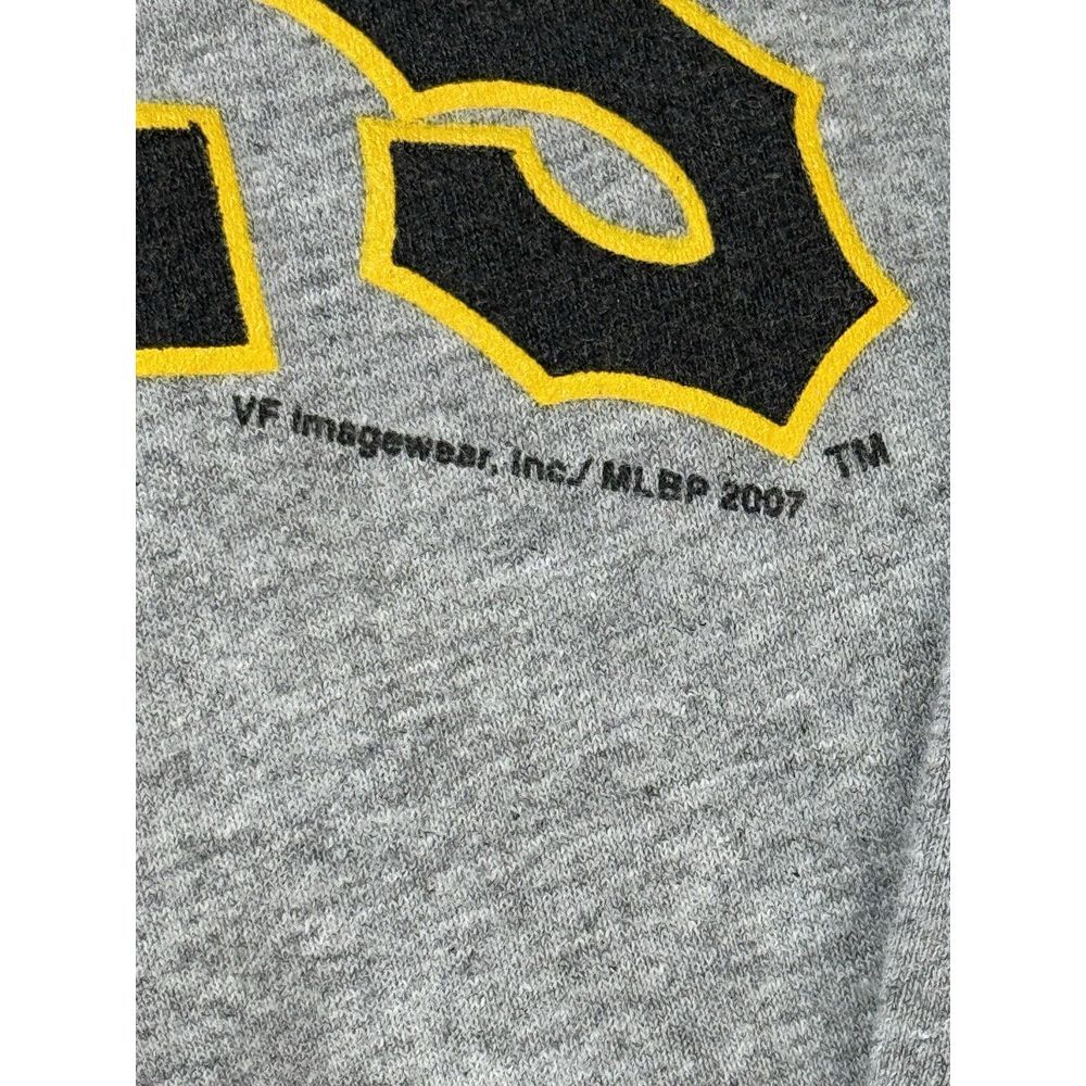 Vintage 2007 Lee Sports Gray Pittsburgh Pirates Crew Neck Long Sleeve‎ T-Shirt - Picture 4 of 6